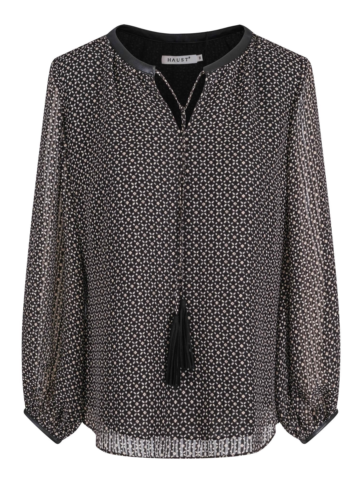 Detailed chiffon blouse Sort