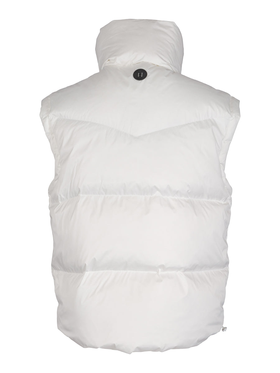 Down vest Creme