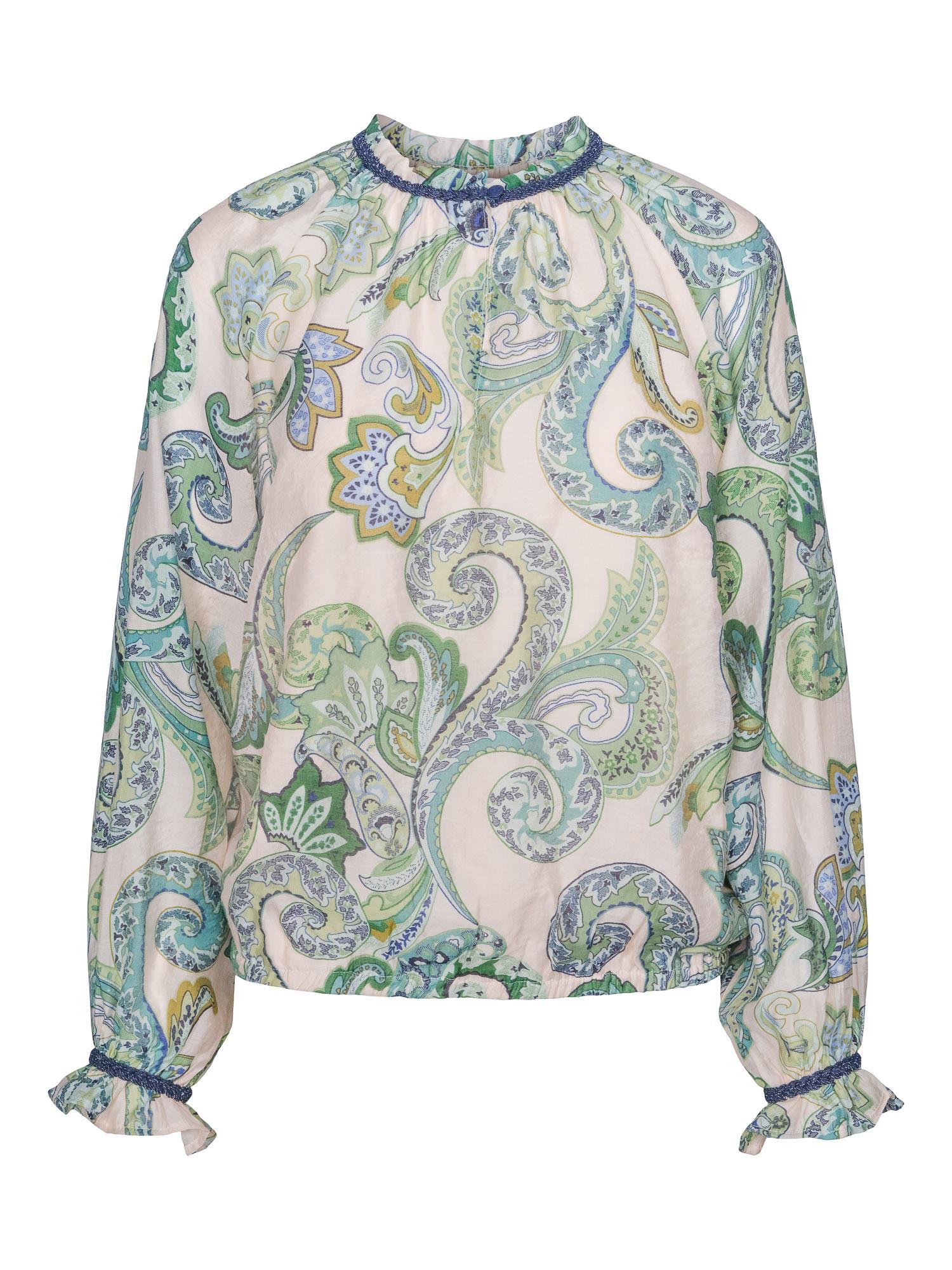 Denim detailed blouse Paisley