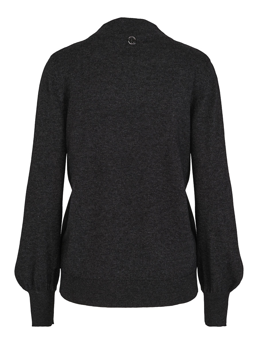 Knitted sleeve pullover Antrasit Mel