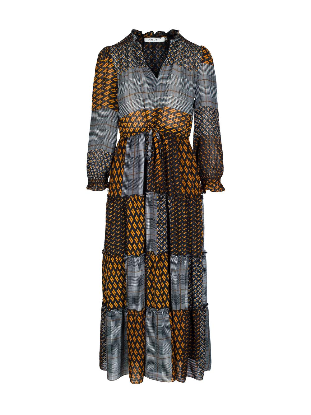 Mixed patchwork dress Multi