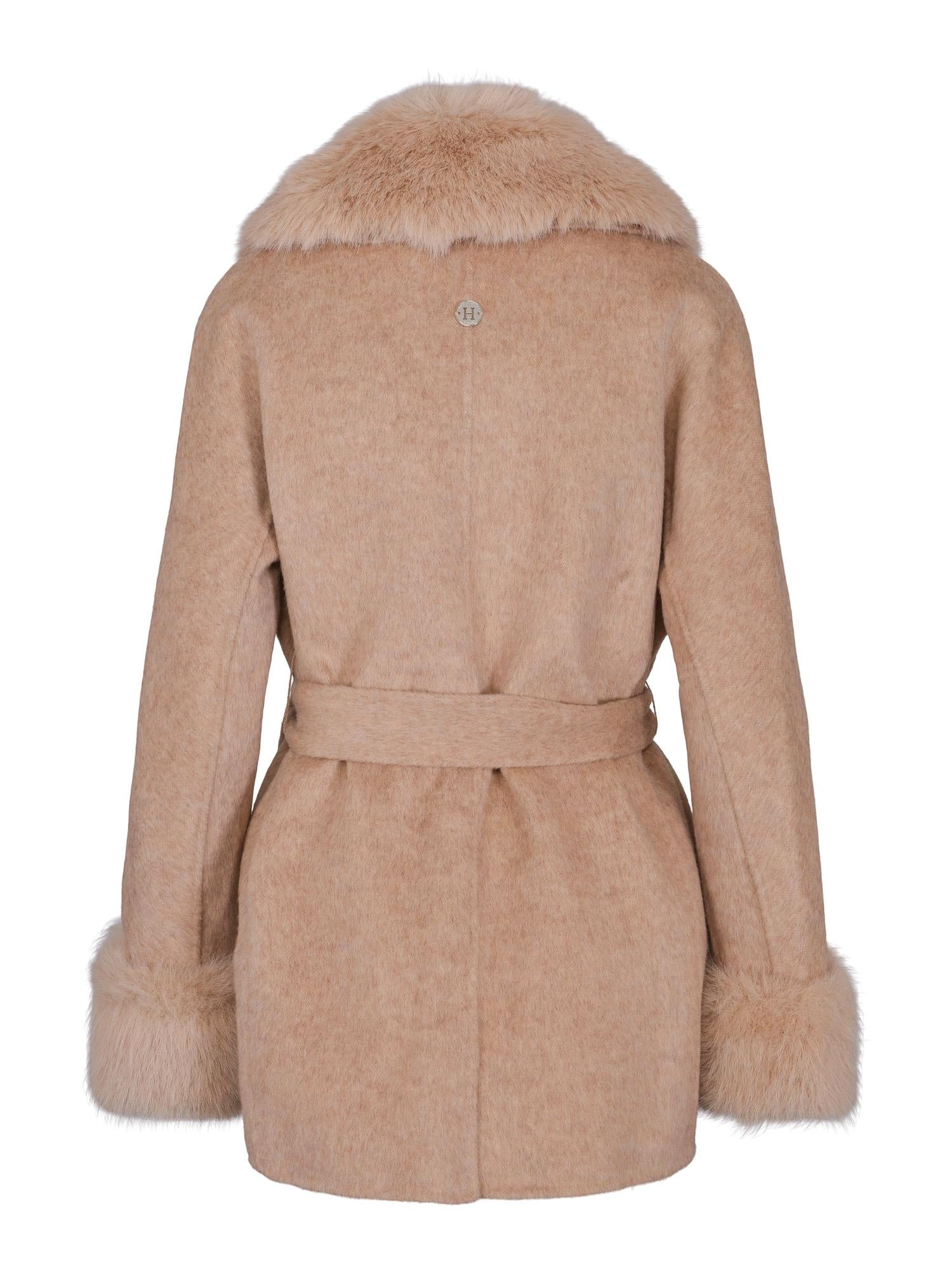 Short fab coat Sand Mel.