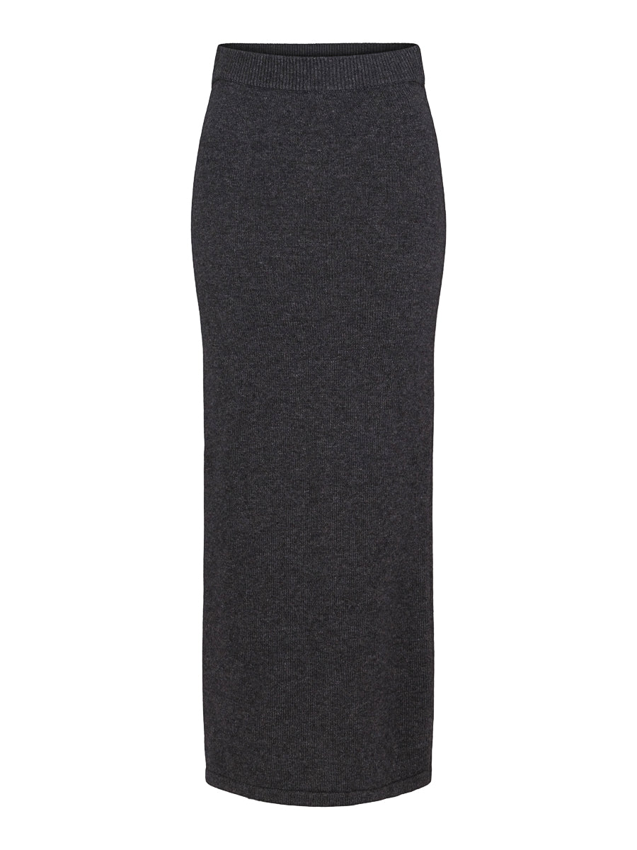 Knitted long skirt Antrasit Mel