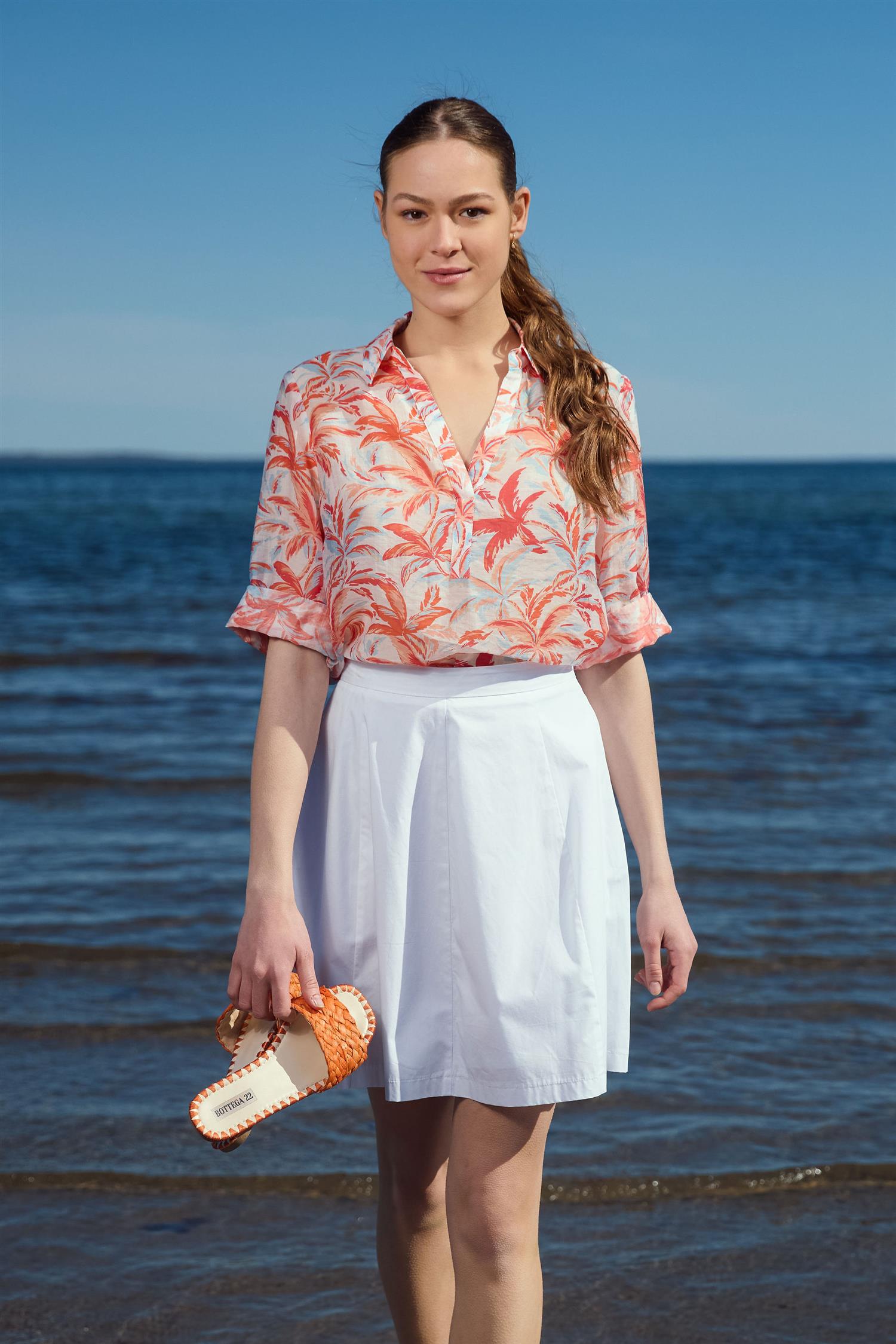 Short sleeve shirt w/print Palms