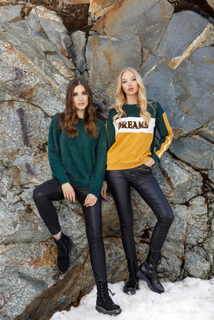 Hairy pullover Emerald