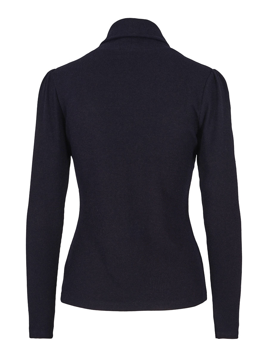 Rib rollneck Navy