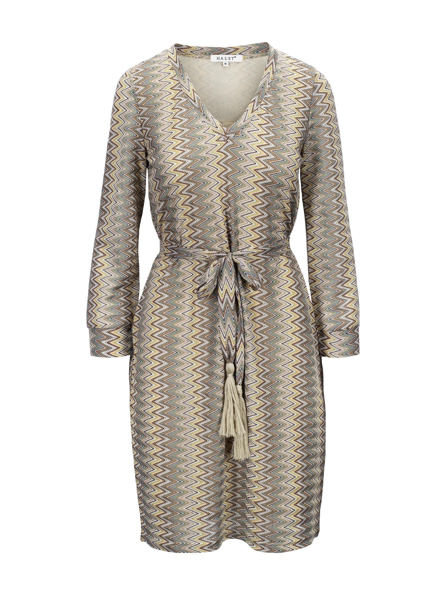 Wave belt dress Sand