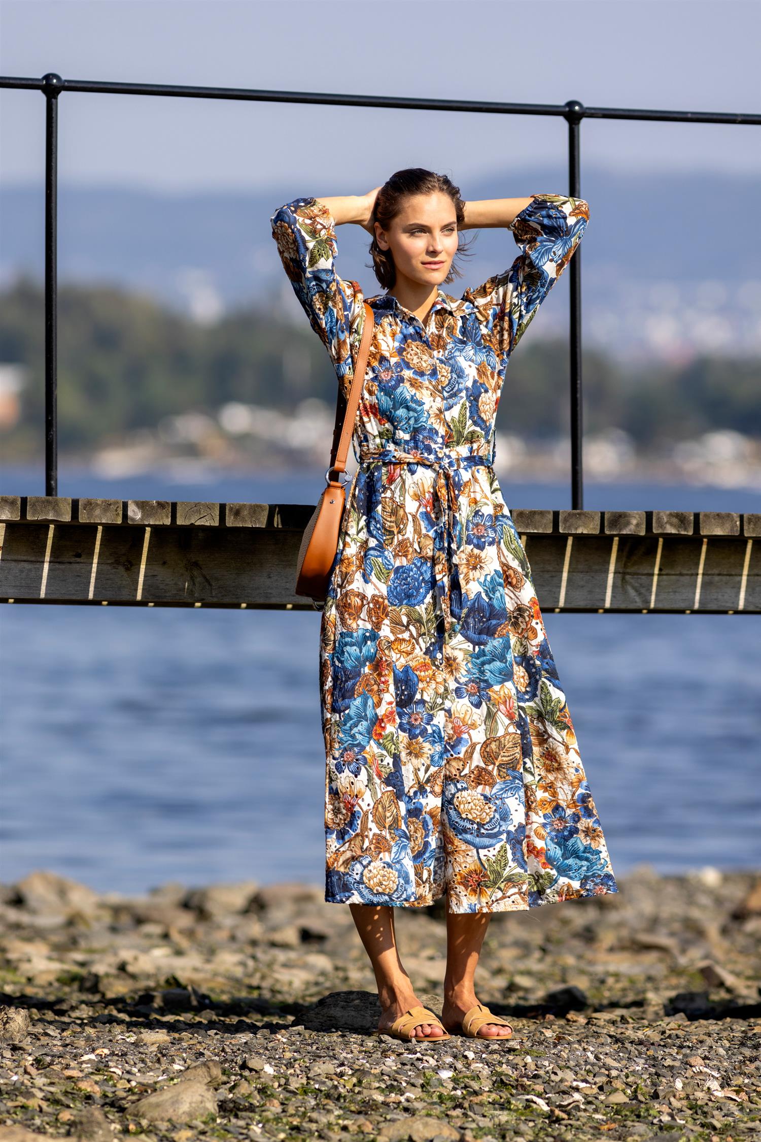 Printed lace dress Multi