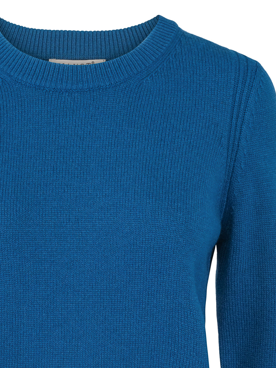 Classic round neck pullover Aquamarine
