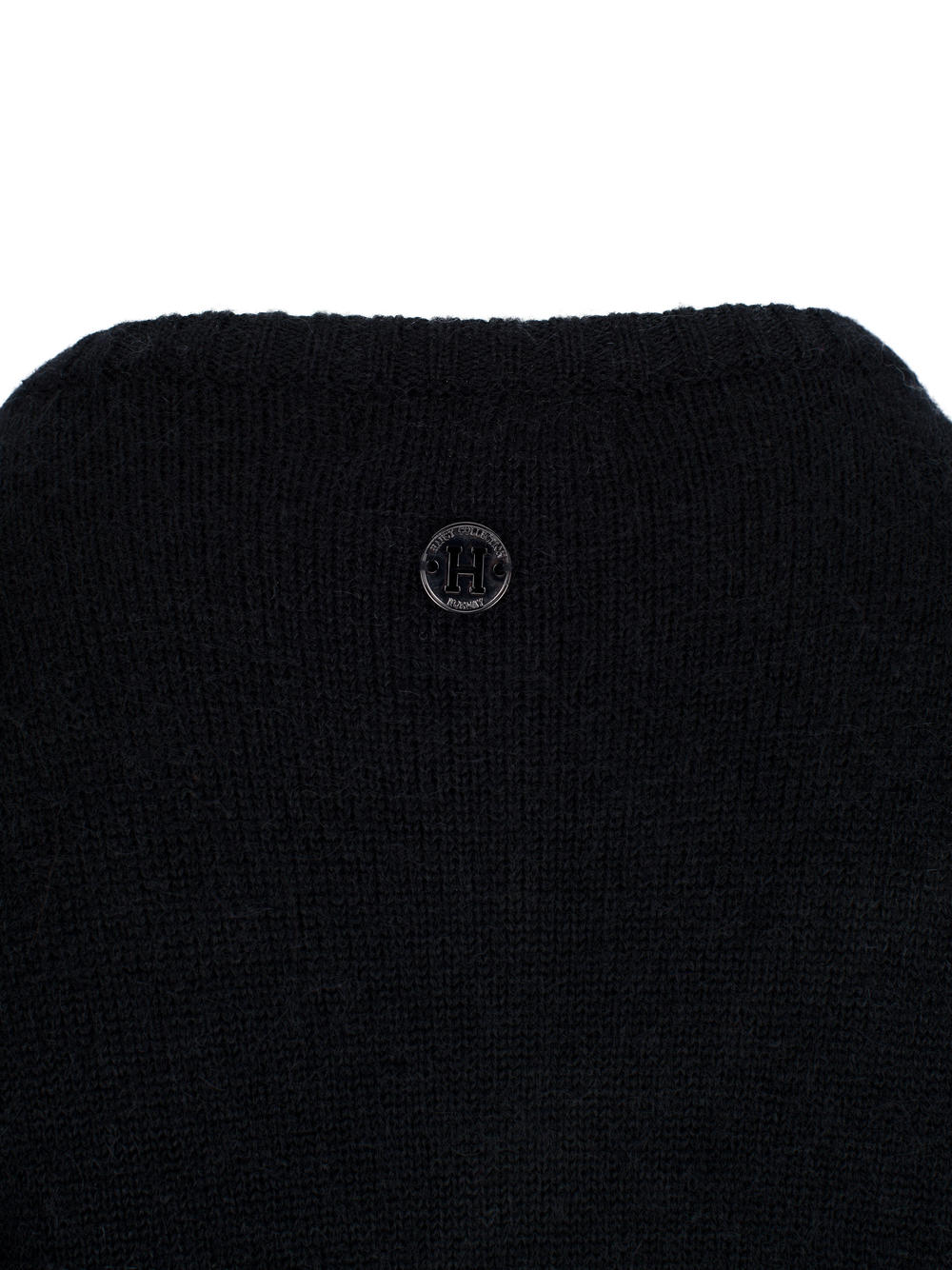 Short knitted cardigan Black