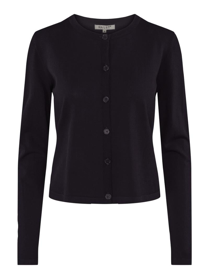 Knitted short cardigan Black