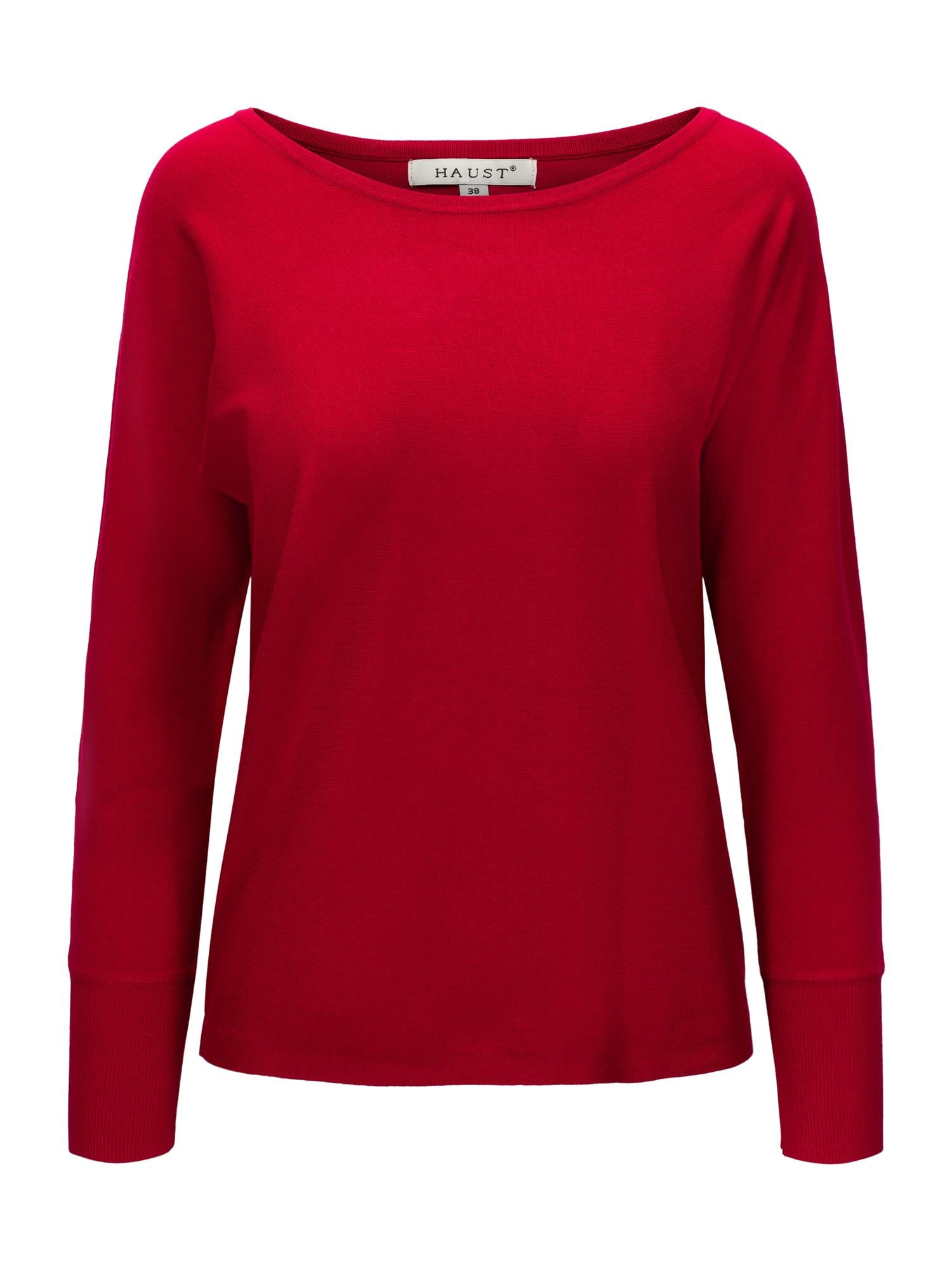 Knitted V-Neck Red