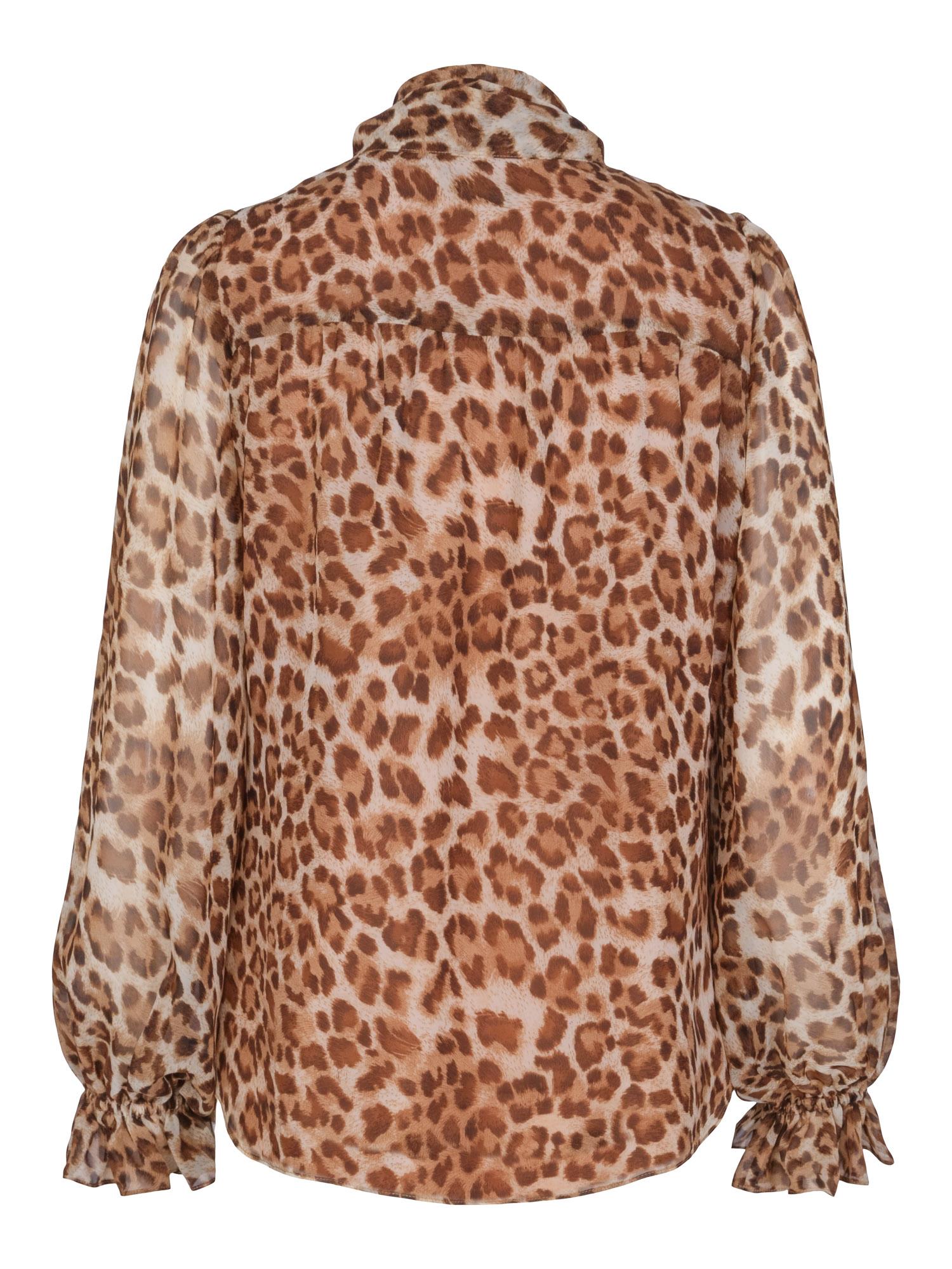 Chiffon bow blouse Dyreprint