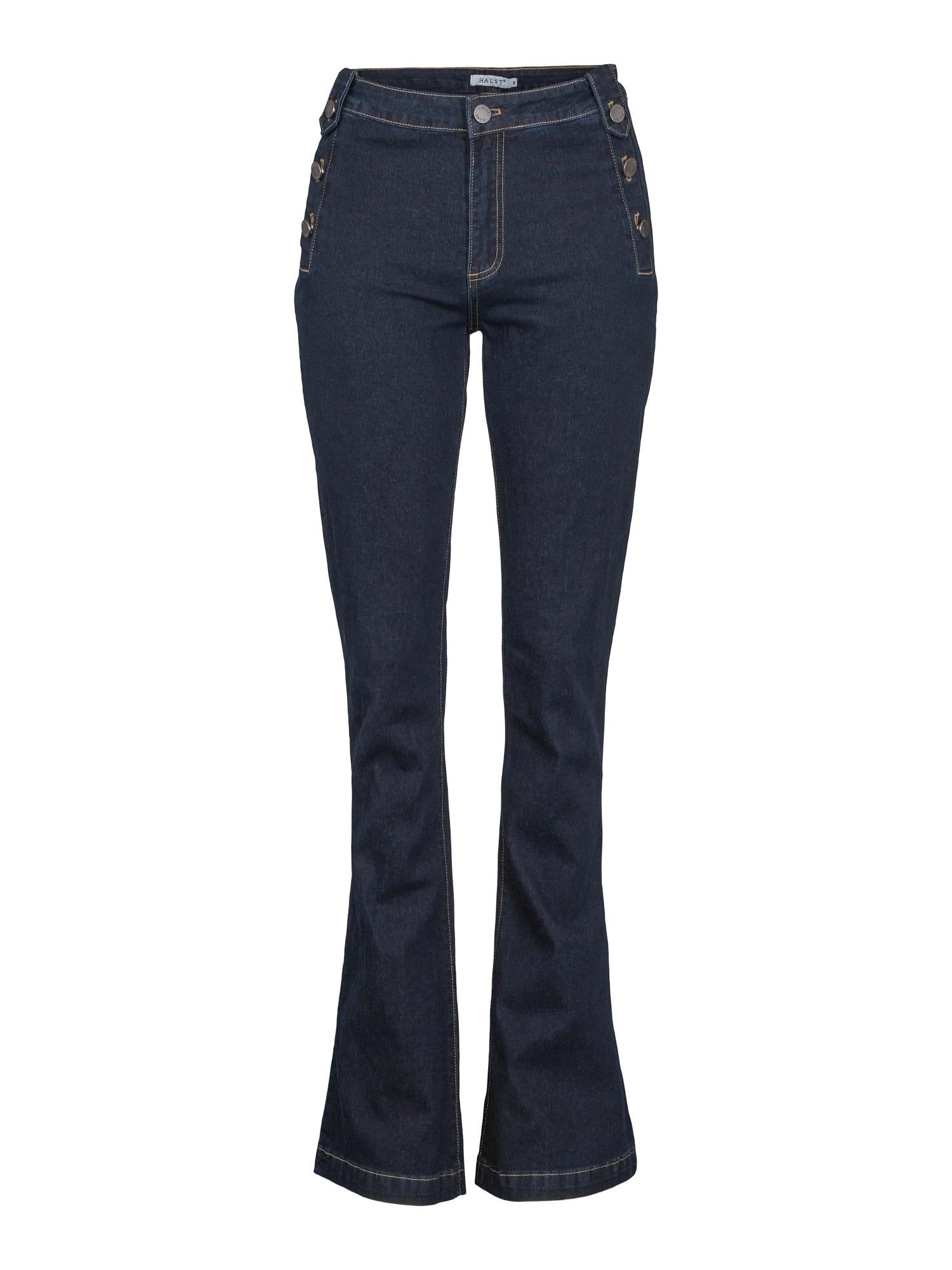 Button Bootcut Dark jeans blue