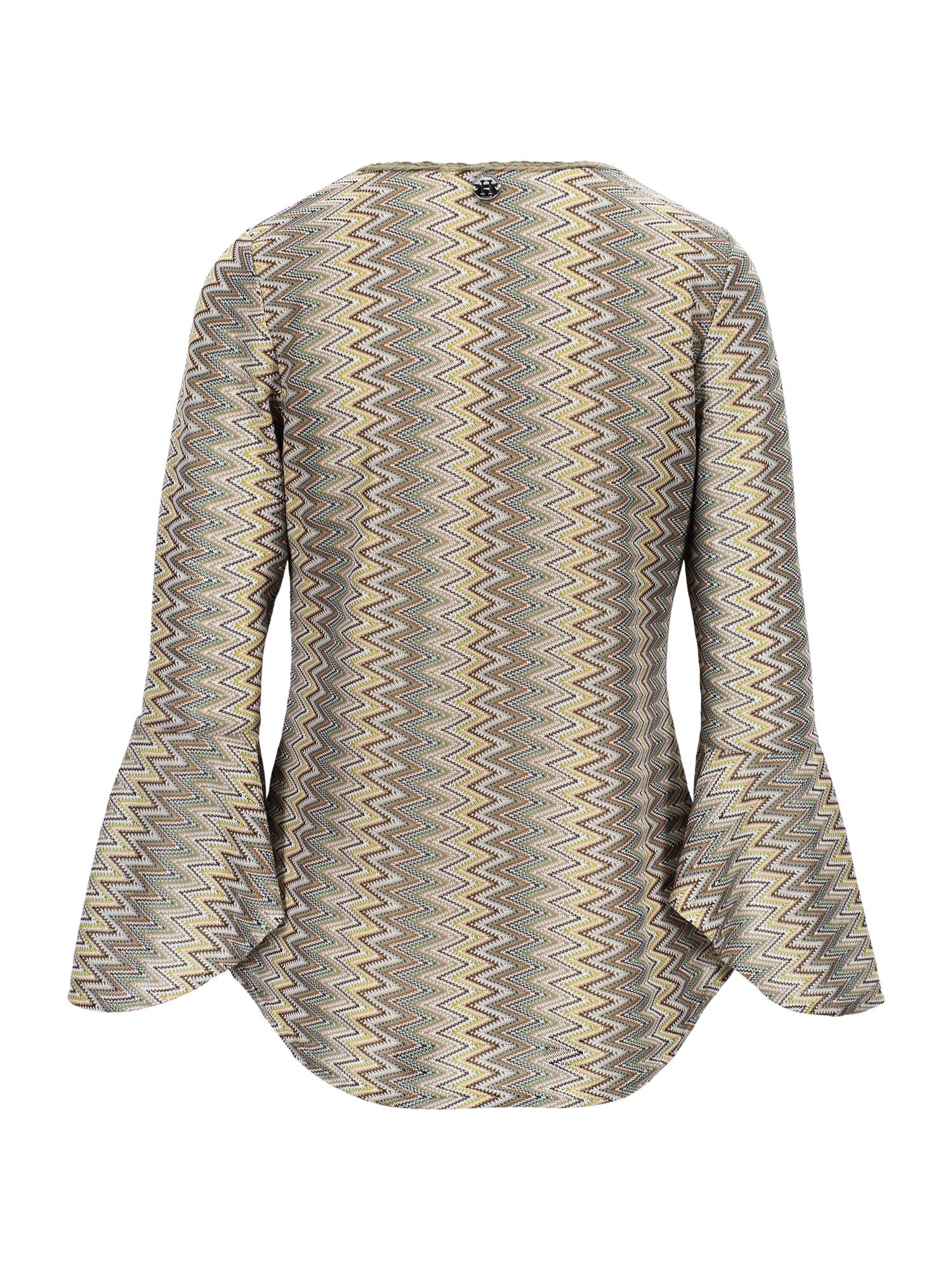 Wave casual blouse Sand