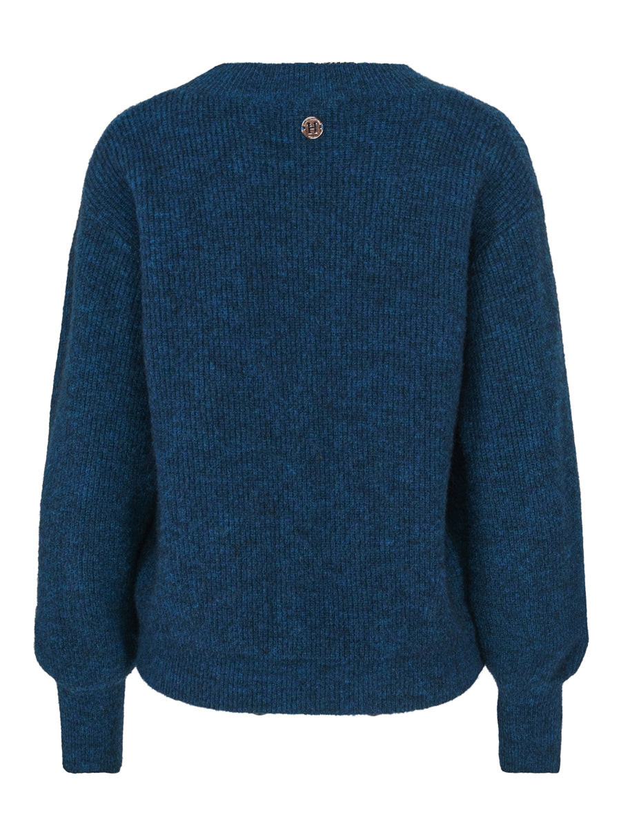 Mohair sleeve pullover Aquamarine