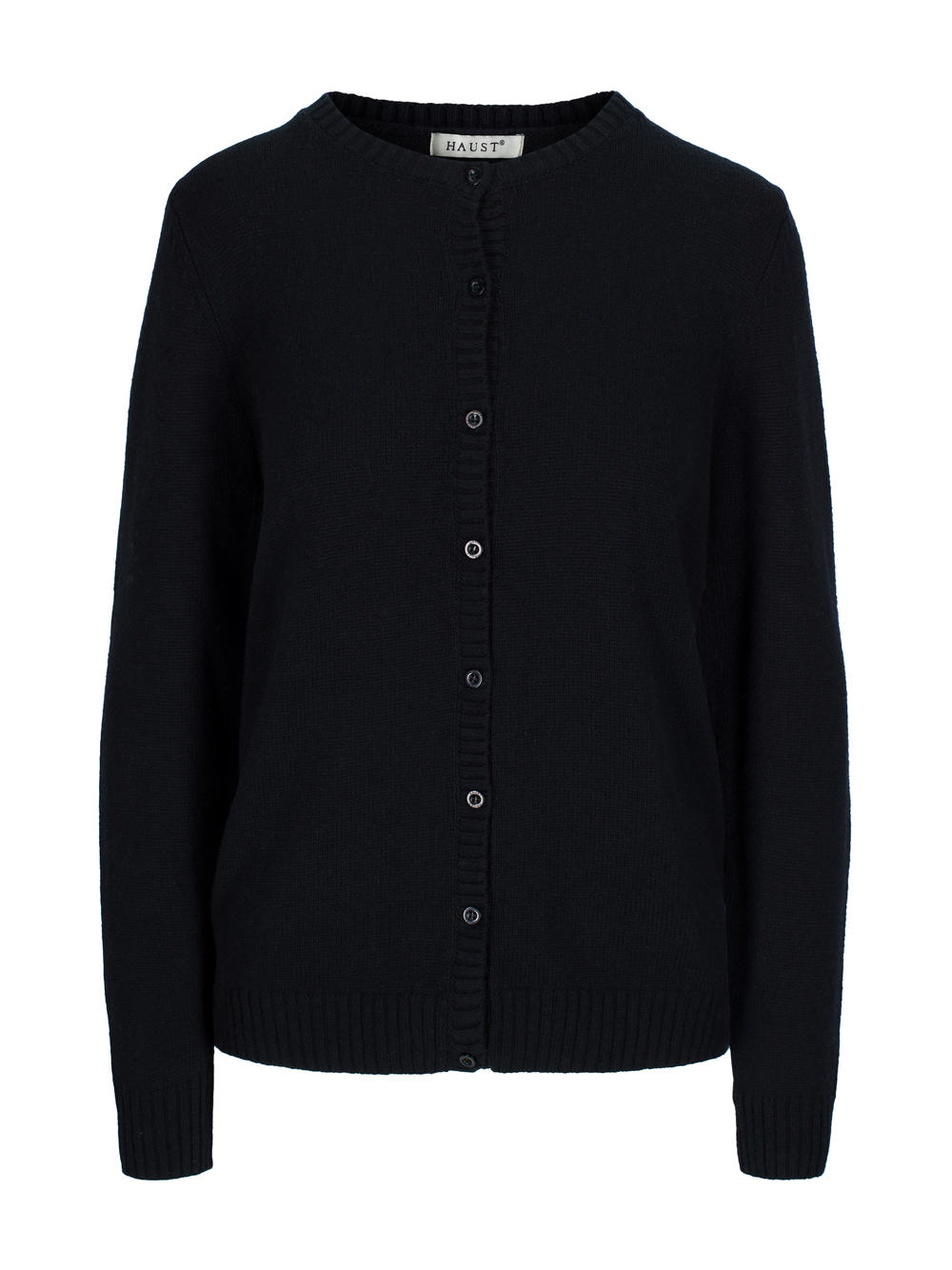 Patch cardigan Black