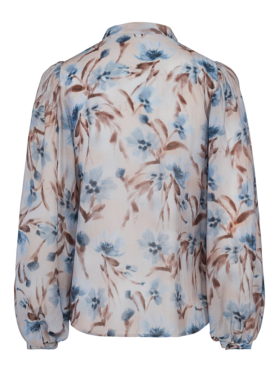 Sleeve blouse Flower