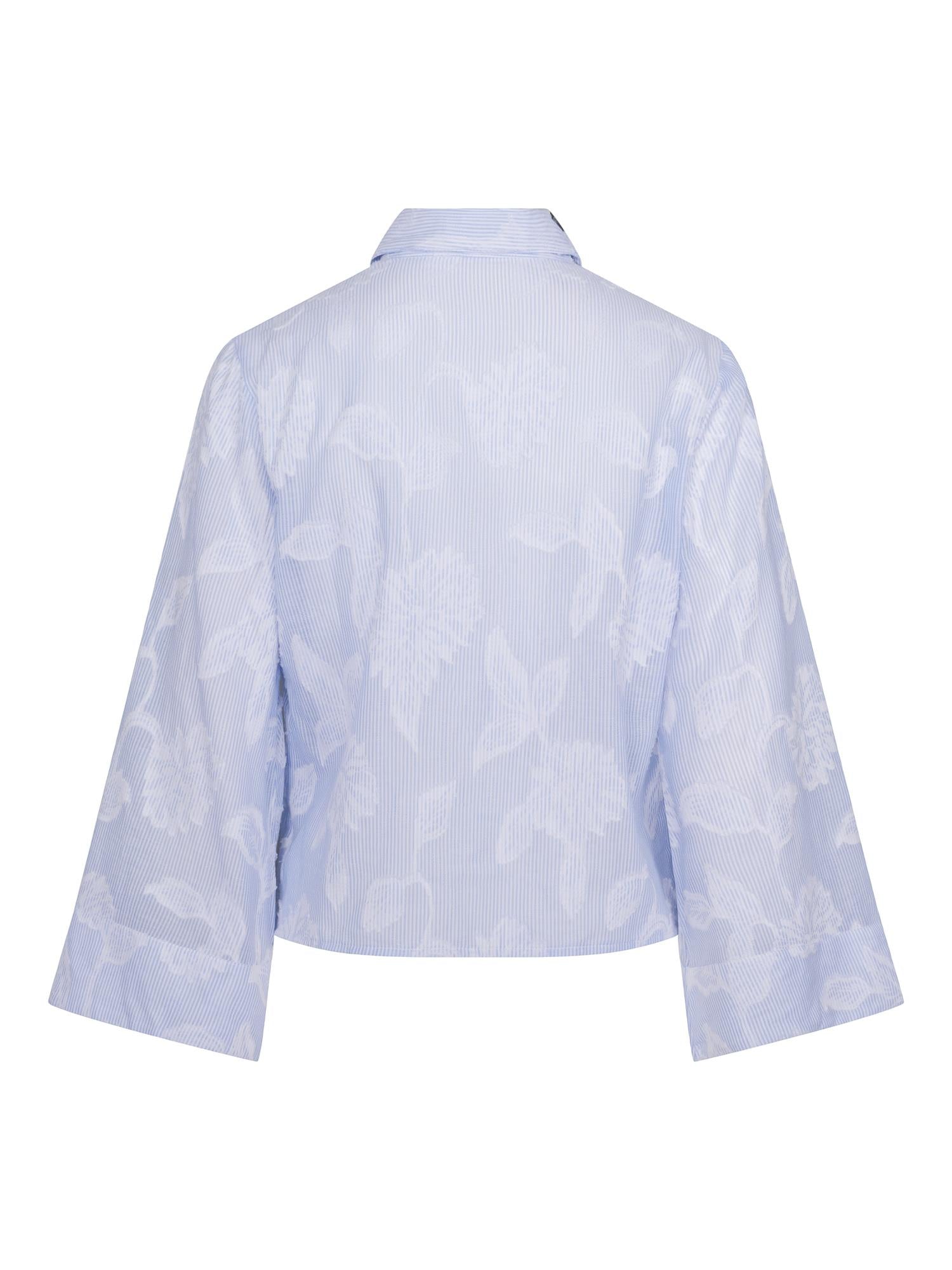 Striped tie cotton shirt Striped