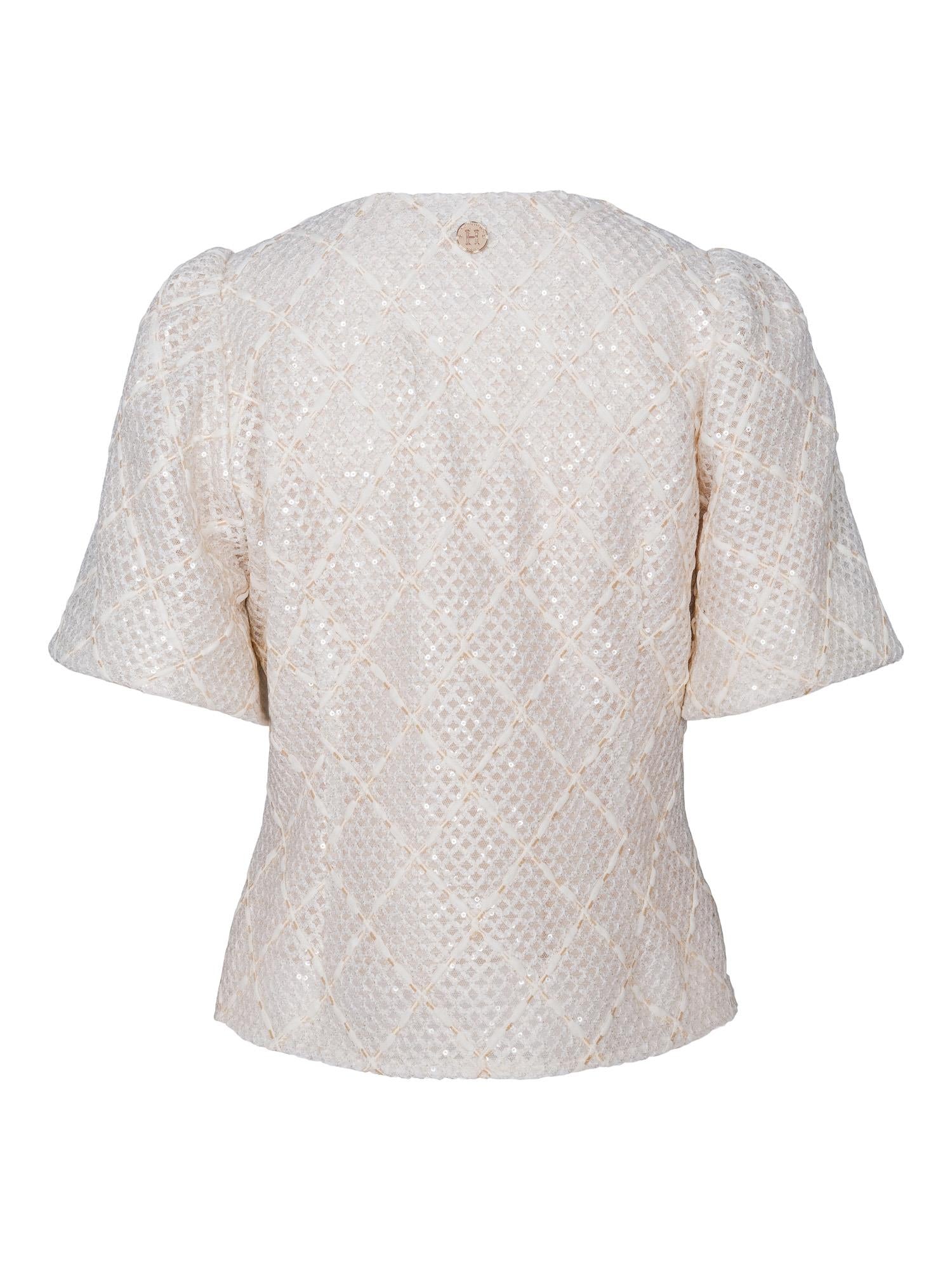 Seq fab blouse Champagnefarget