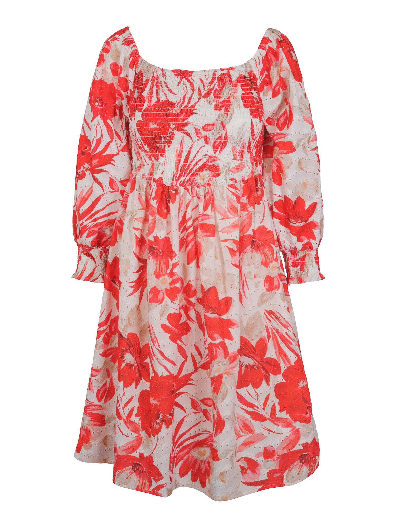 Short lace printed dress Korall