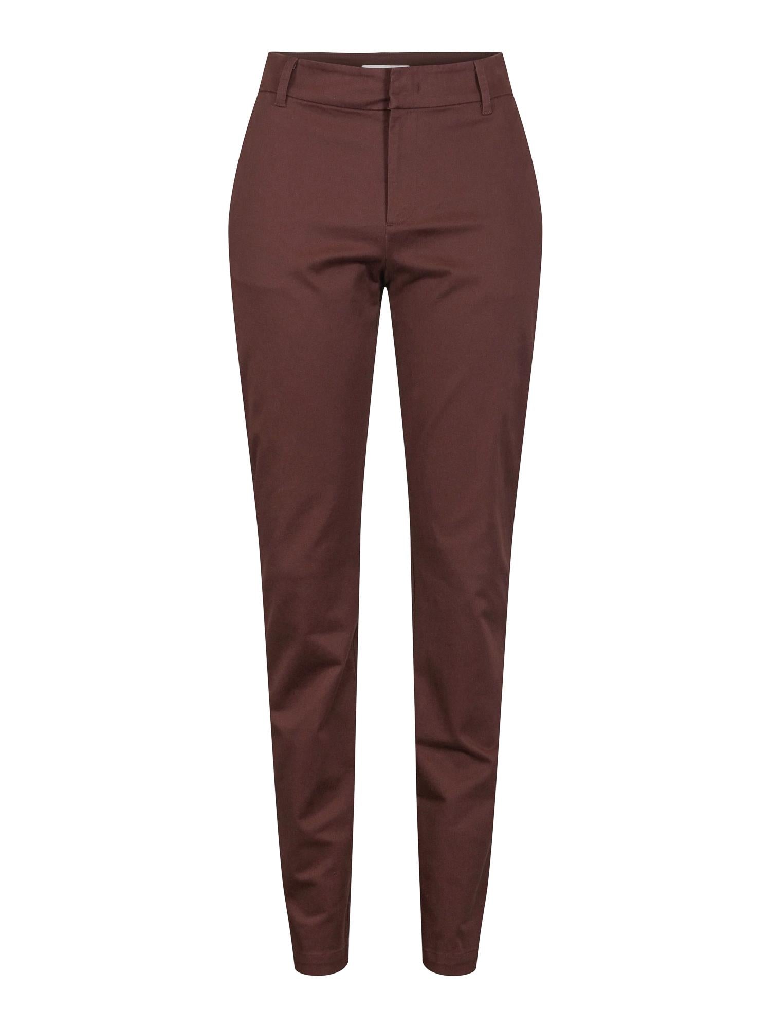 Chinos cotton stretch Mørkebrun