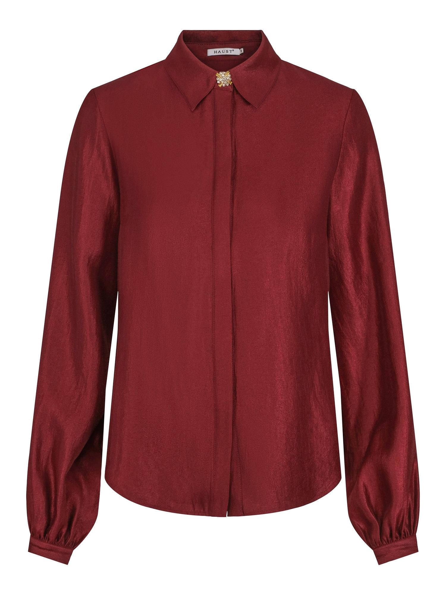 Button shirt Burgunder