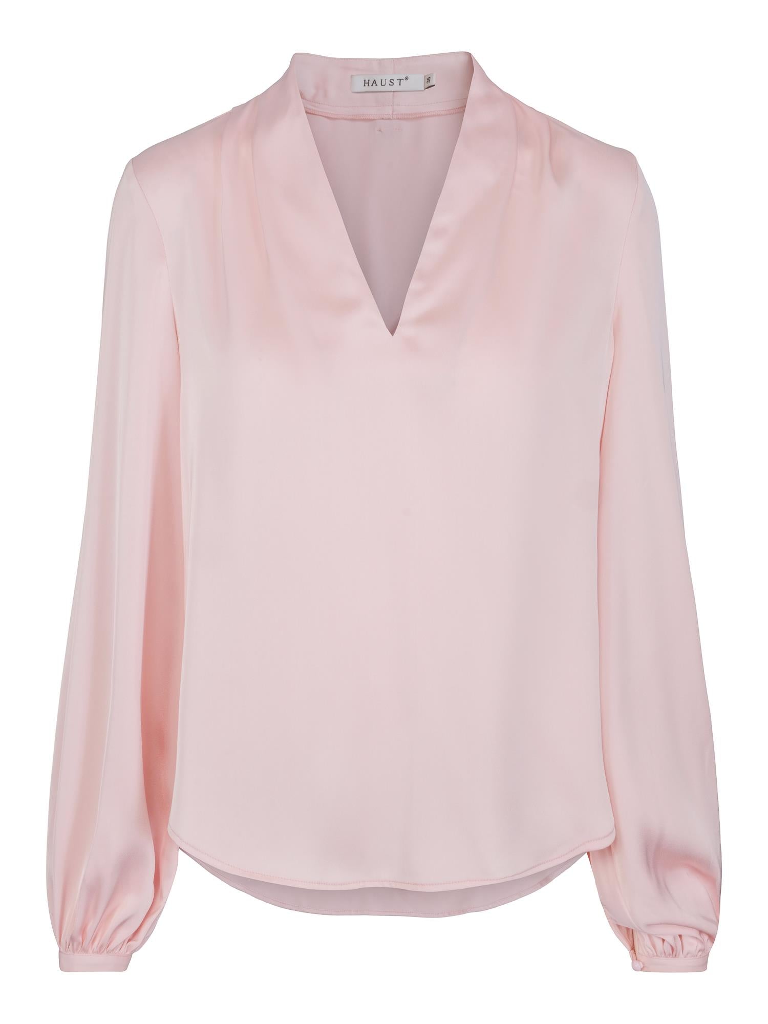 Classic V-neck blouse Rose