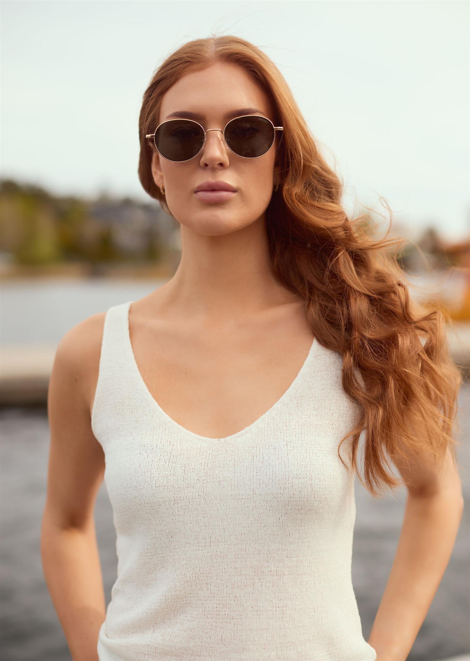 Knitted top Hvit