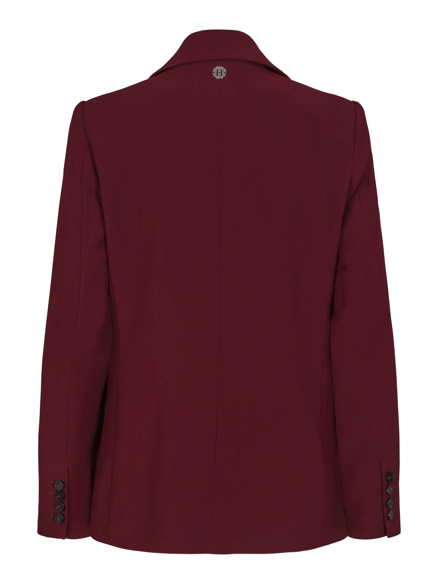 Casual tailored blazer Burgunder