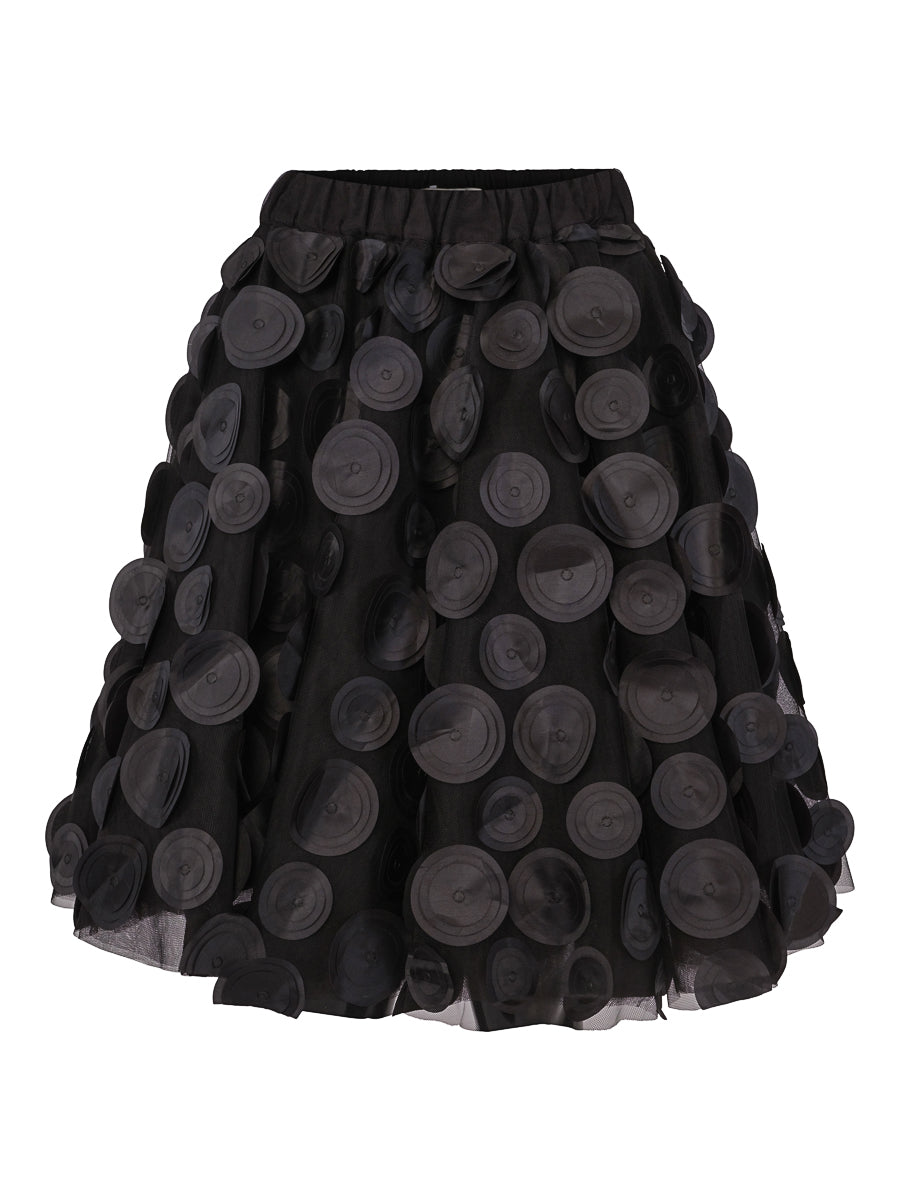 Short tulle skirt Black
