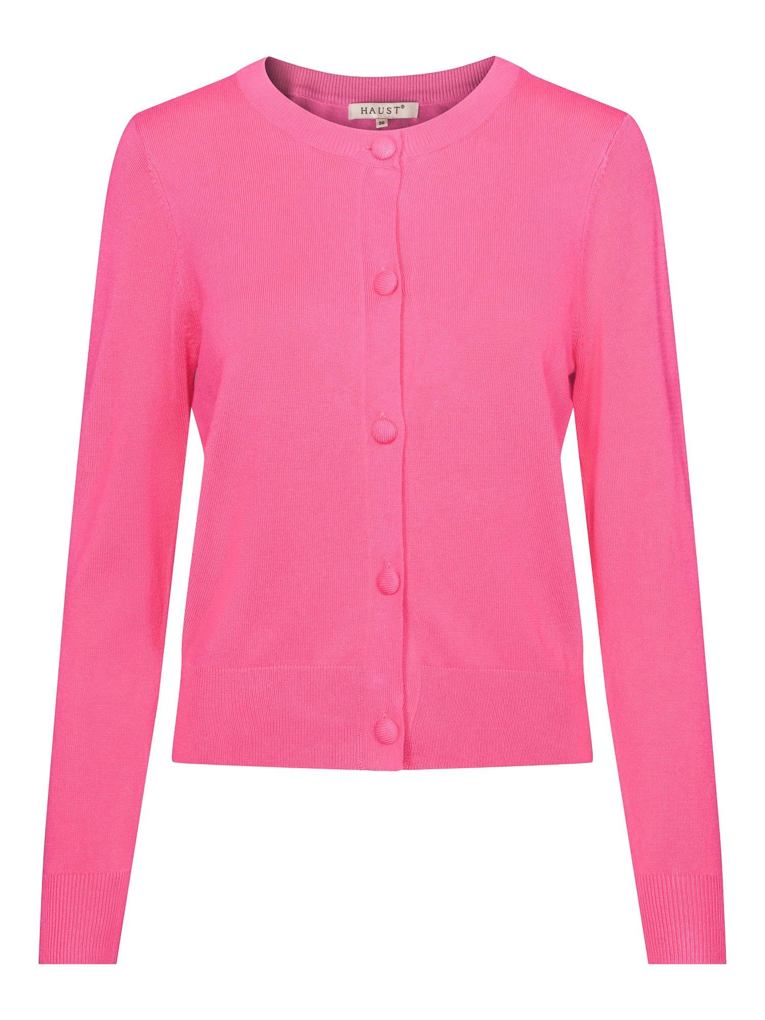 Classic knitted cardigan Fuchsia