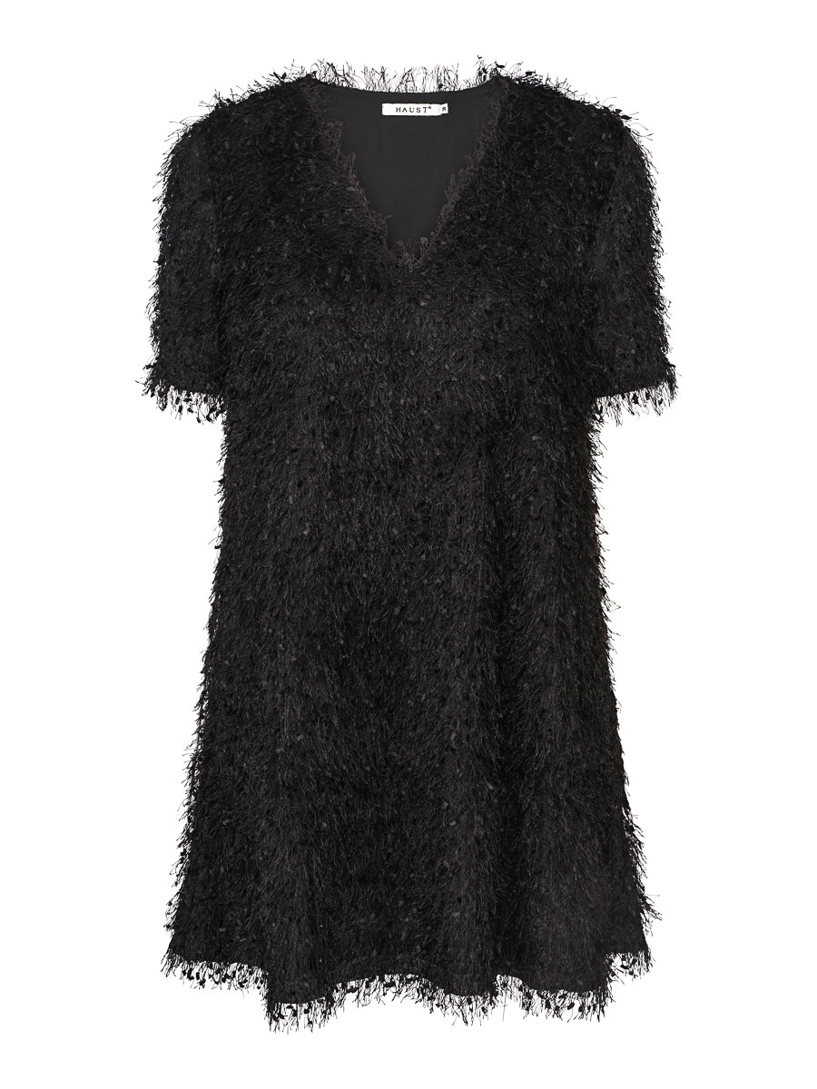 Hairy dress Black