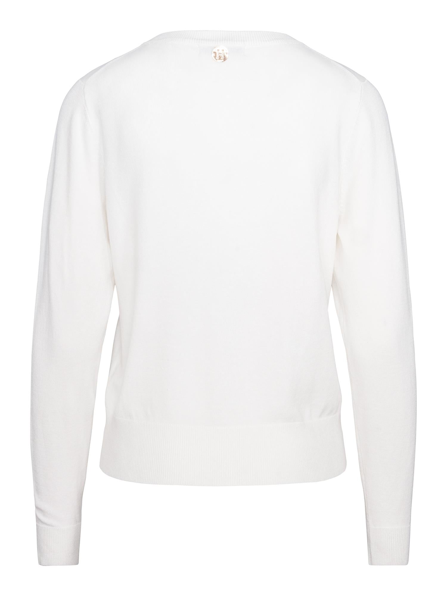 Classic knitted cardigan White