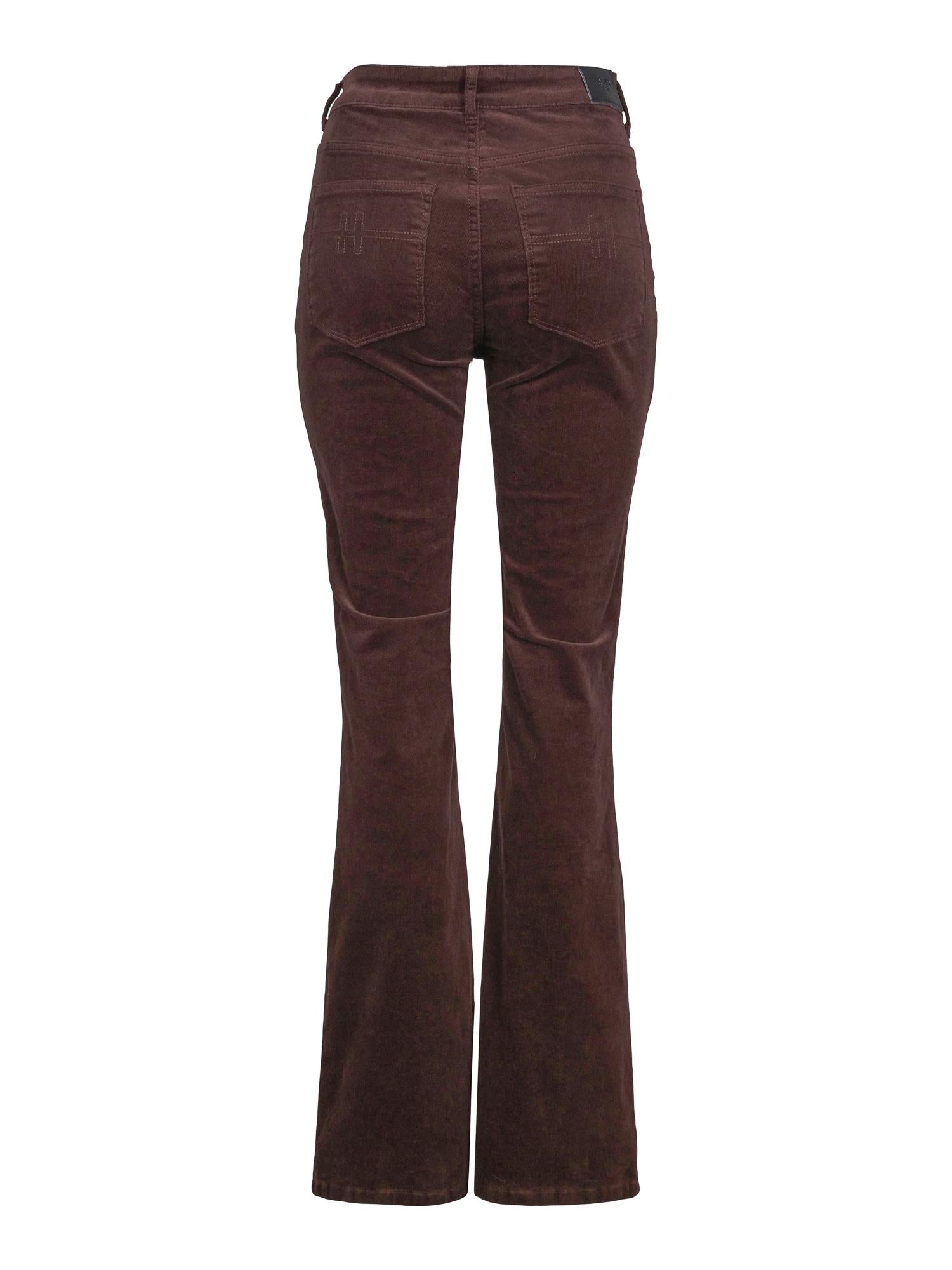 Flared cord trouser Brun