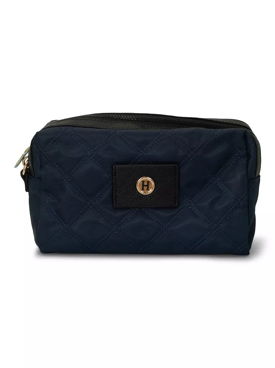 55-896 Quilted toilet bag  Marineblå
