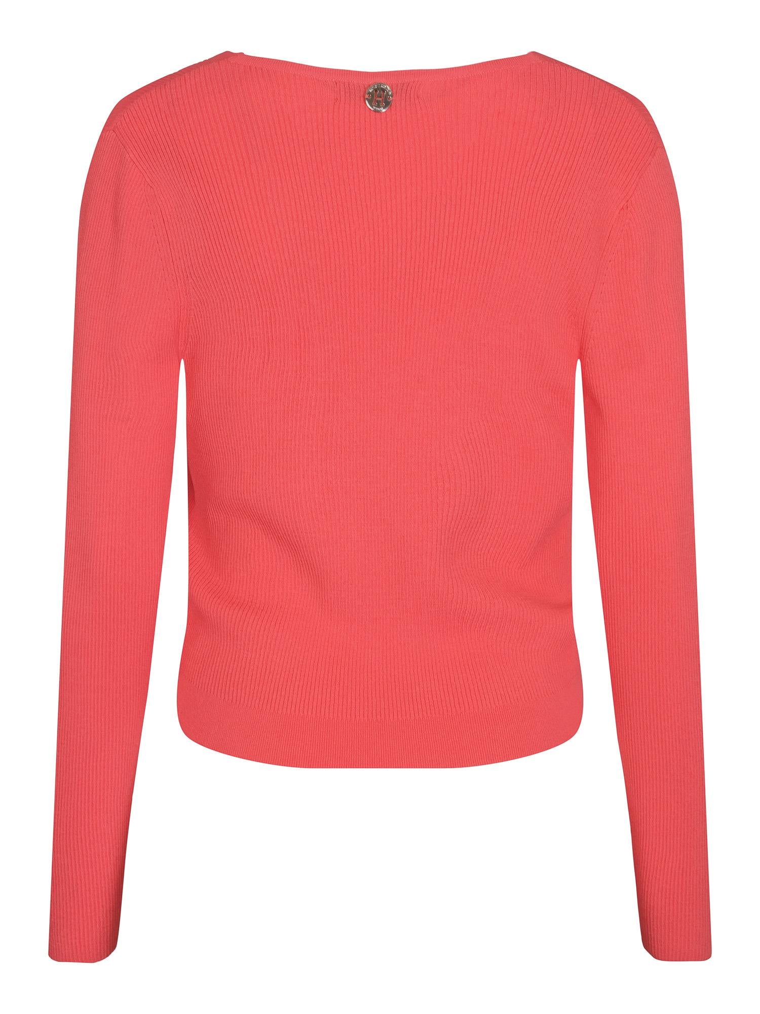 Rib cardigan Korall