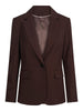 Casual tailored blazer Dark Brown