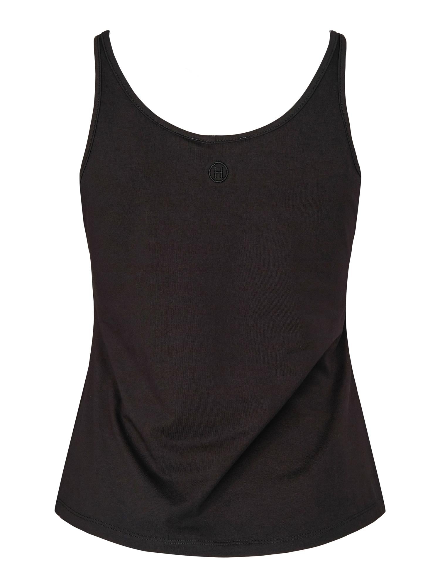 Cotton singlet Black
