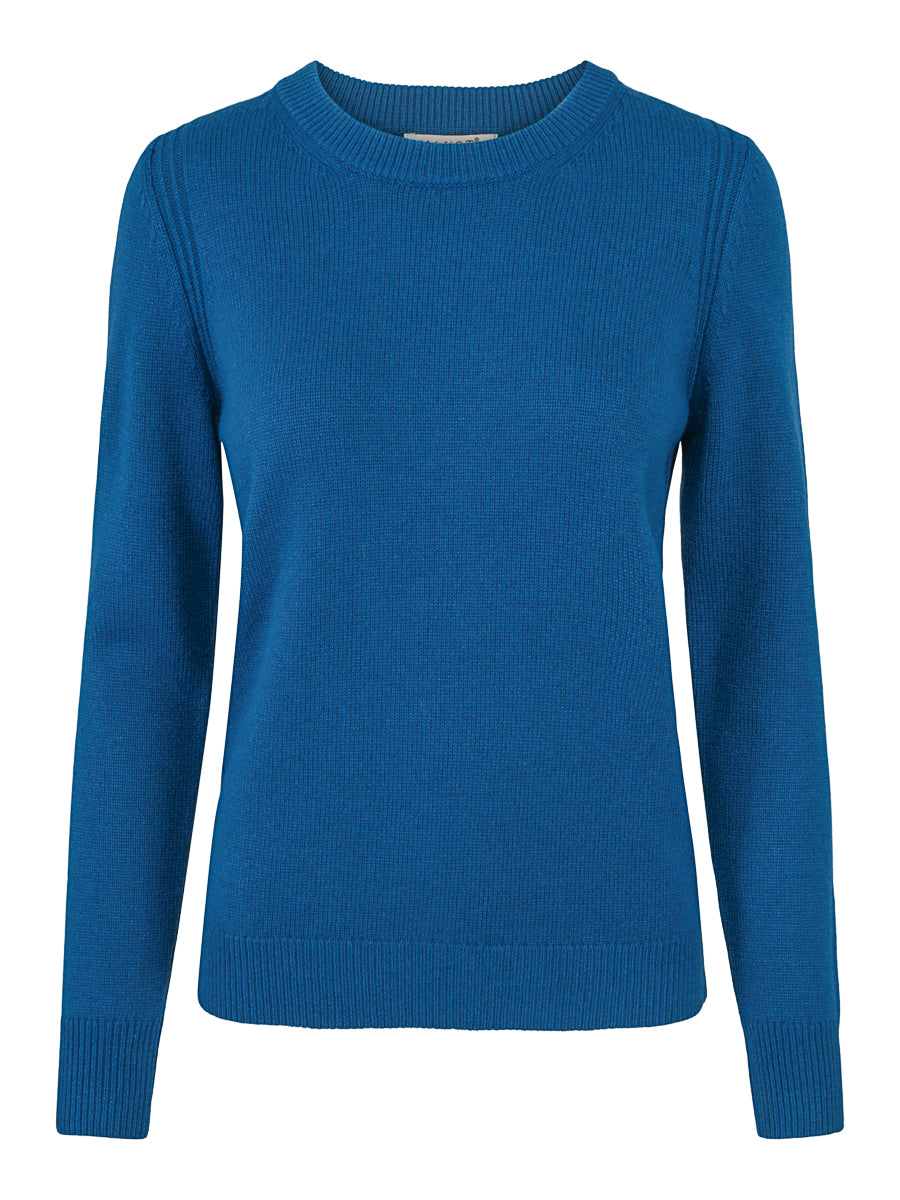 Classic round neck pullover Aquamarine