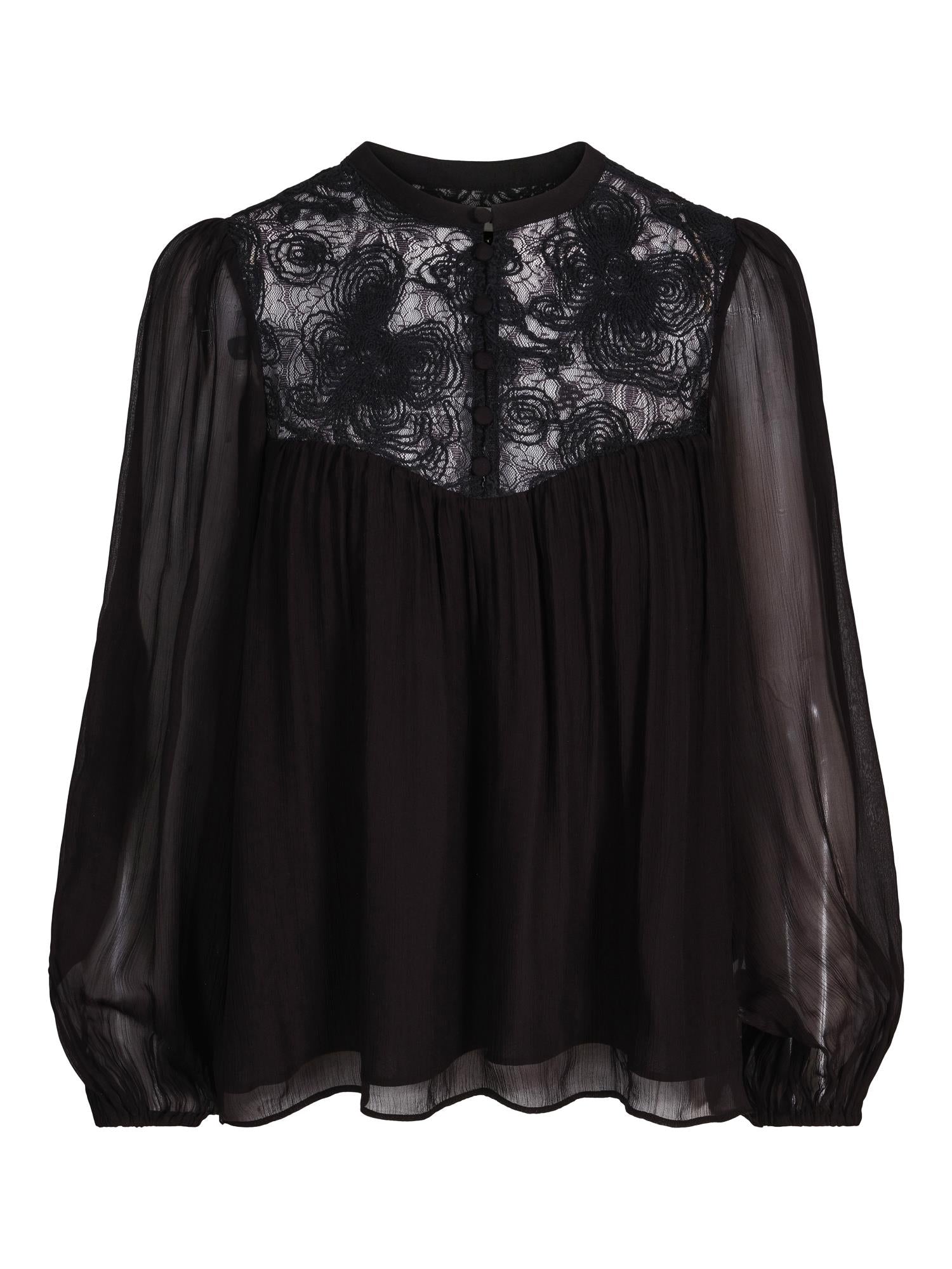 Lace blouse Black