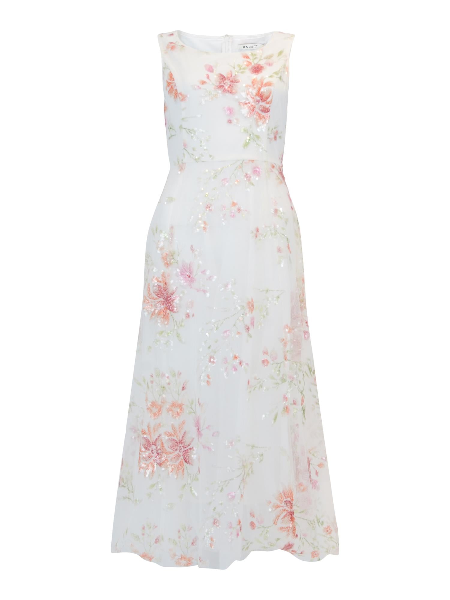 Tullenmesh long dress Blomstrete
