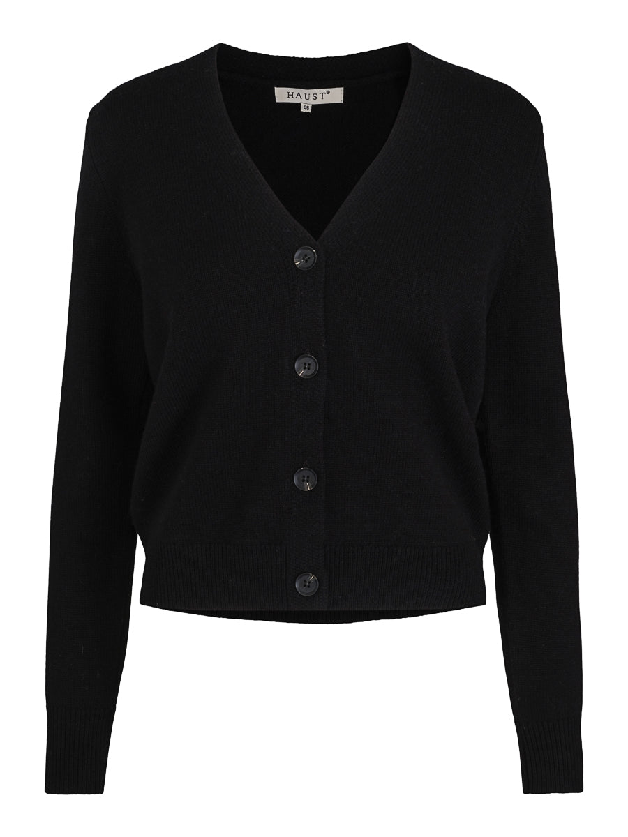 Basic V-neck cardigan Black