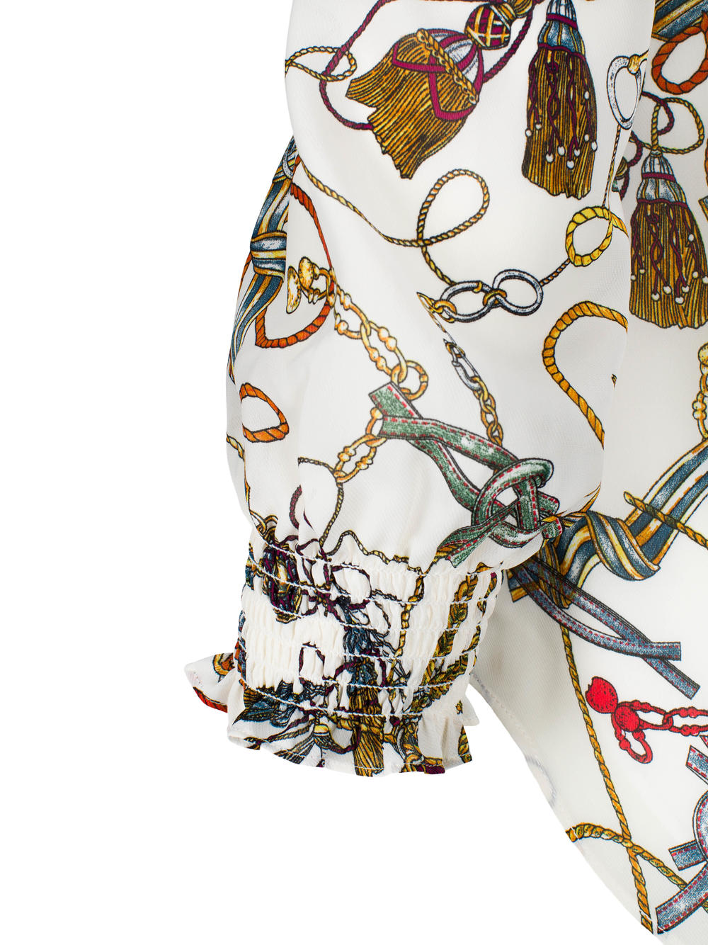 Tassel blouse Creme Chain