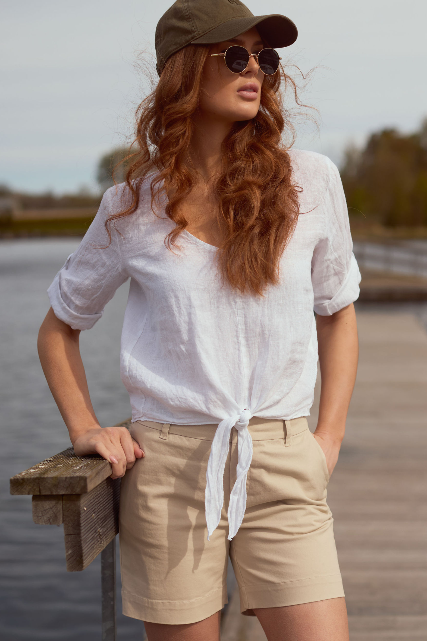 Chinos shorts Sand