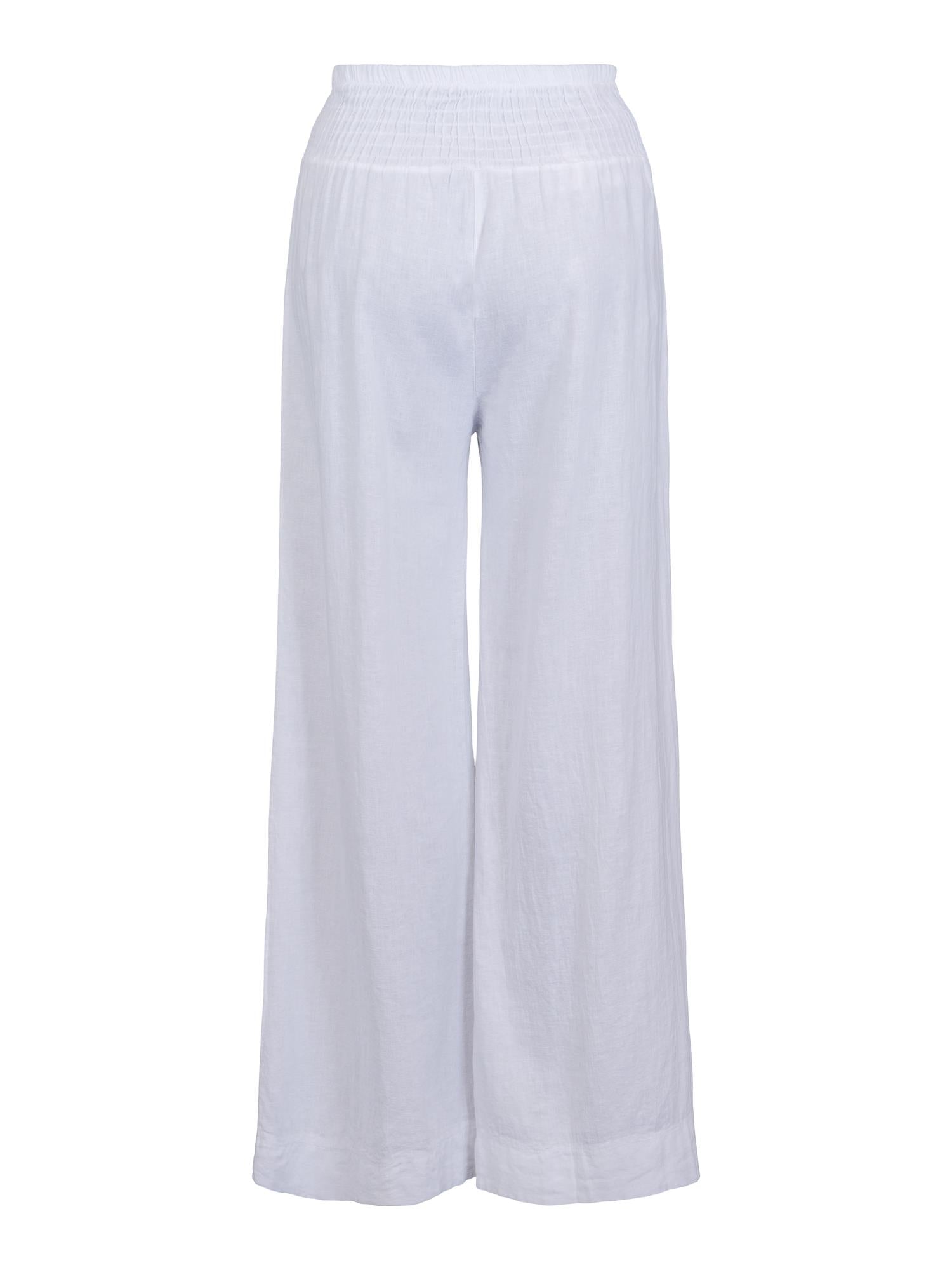 Casual wide trouser Hvit
