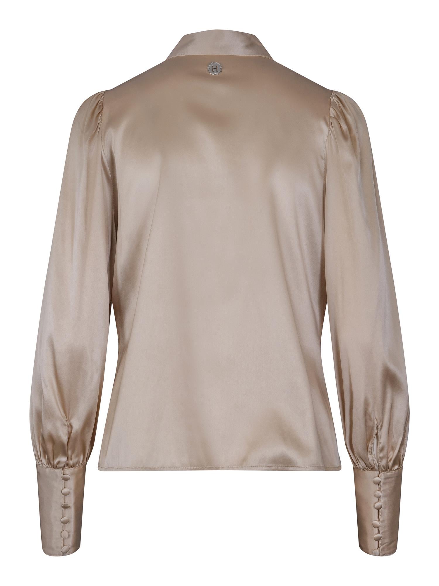 Feminine silk blouse Champagnefarget