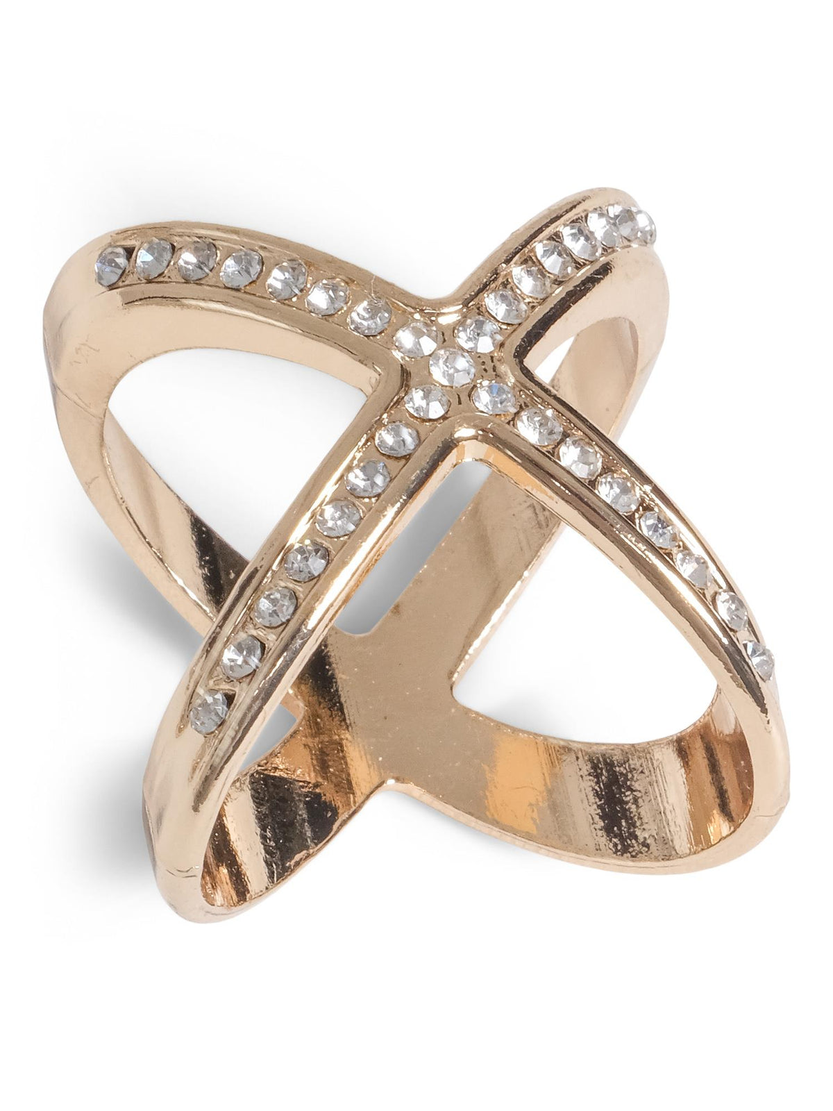Alloy scarf knot Gold - Stone