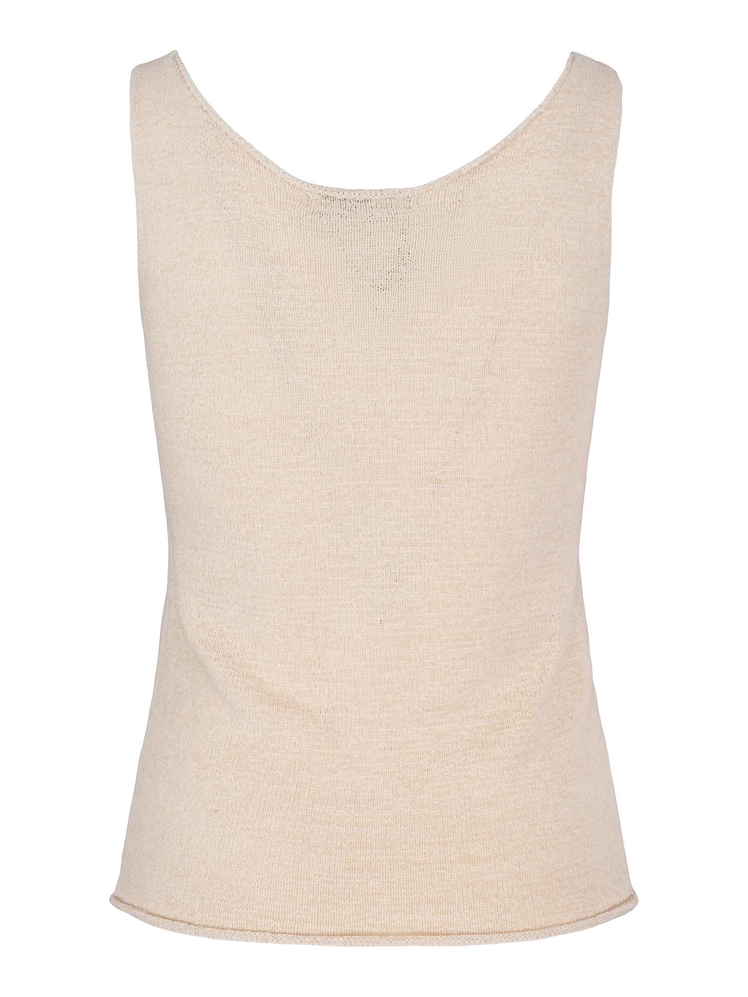 Knitted top lys-beige