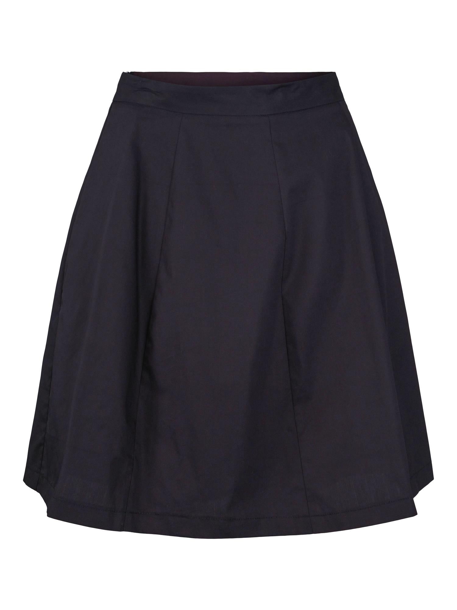 Short wide skirt Marineblå